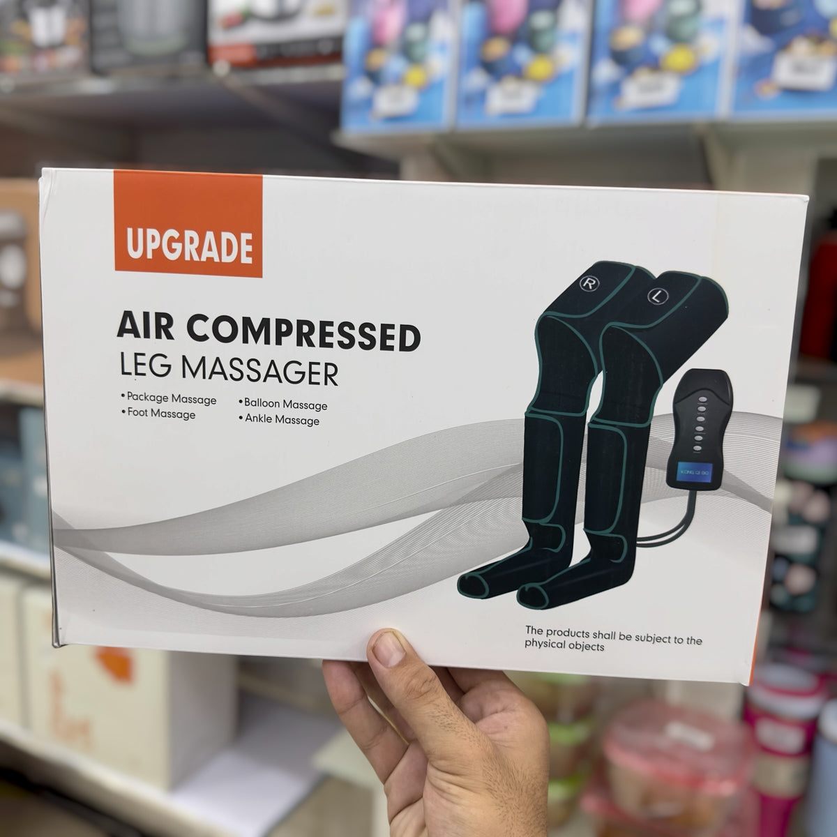 KONG QI BO Air Compression Leg Massager - Dual Leg Sleeves with Controller