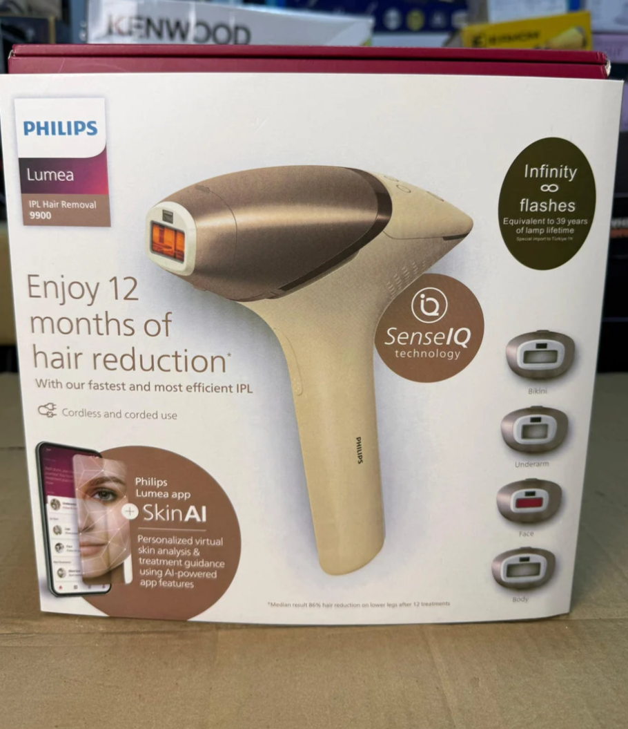 Philips Lumea IPL 9900 Series Hair Removal Device (SenseIQ Technology)