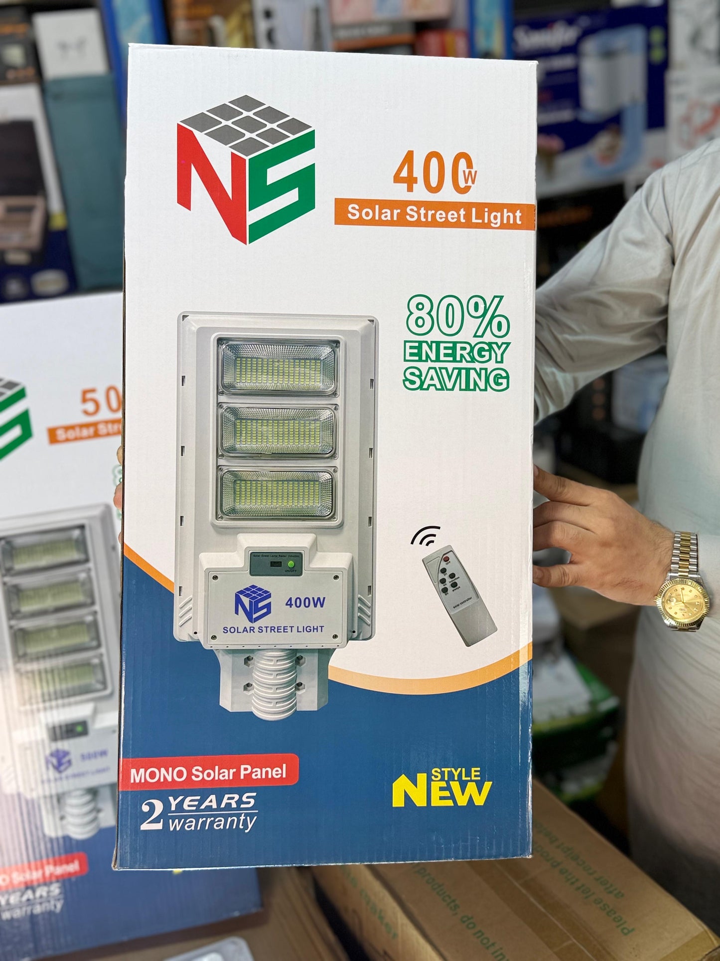 Rechargeable Solar street light 400w & 500w