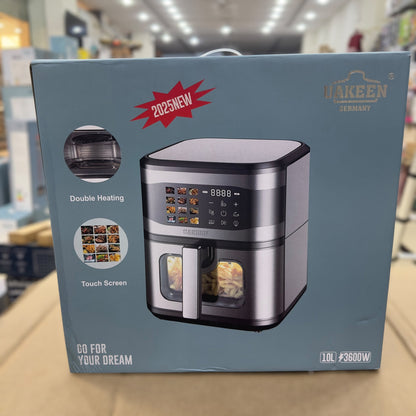 Uakeen Digital Double Heating Air Fryer 10L Capacity ZL-1709 PLUS