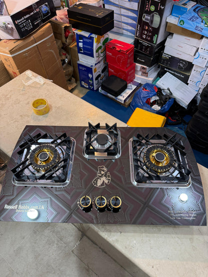 Russell Hobbs 3 burner Stainless steel Gas Stove