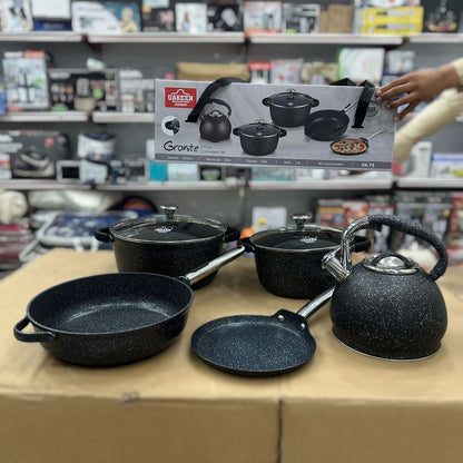 Uakeen Germany Induction Die-Cast Granite Cookware Set 11pcs VK-79