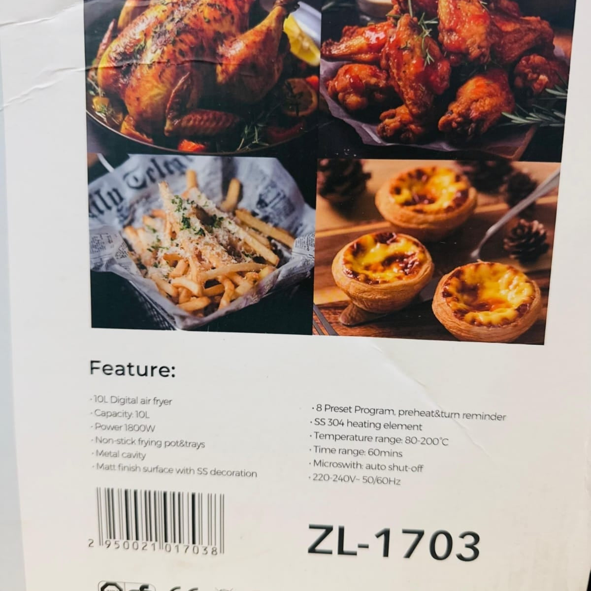Uakeen Digital Air Fryer ZL-1703