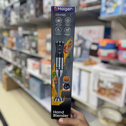 Haiger Stainless Steel Hand Blender SC-1152 - Stick Blender for Soups, Smoothies & Sauces