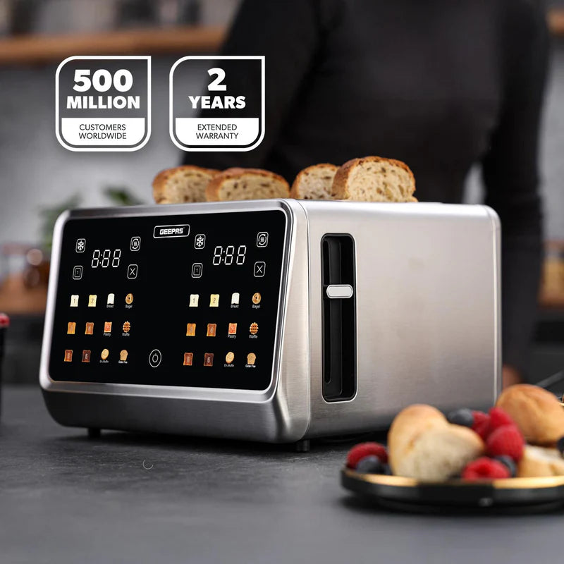 Geepas Digital 4 Slice Toaster GBT 36569UK