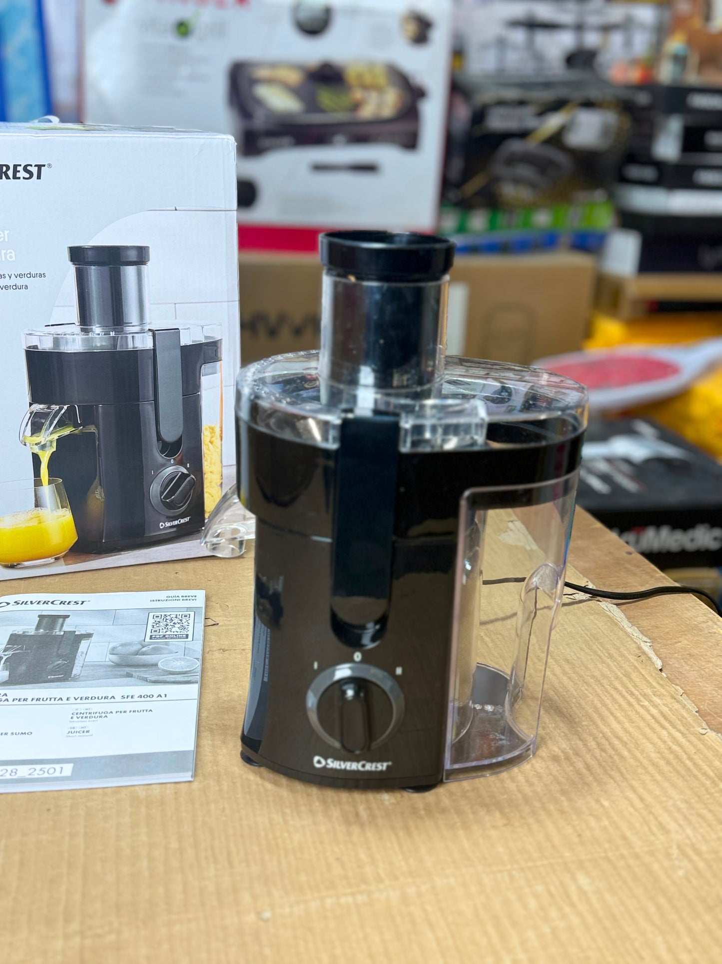 SilverCrest Juicer 400W Fruit & Vegetable Centrifuge SFE 400 A1