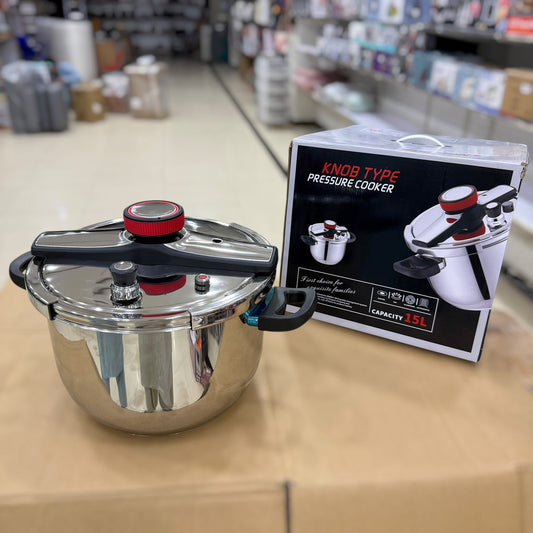 Knob Type Pressure Cooker 15L