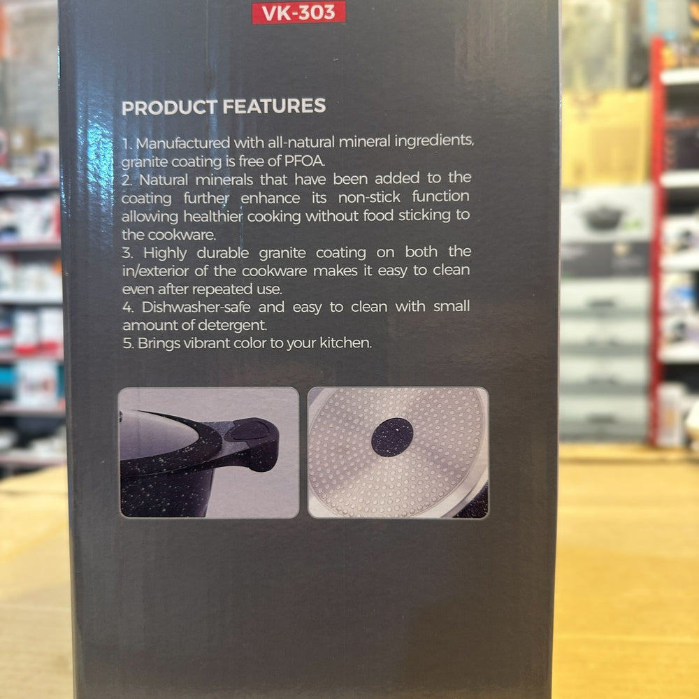 Uakeen Germany Induction Die-Cast Granite Casserole 28cm VK-303