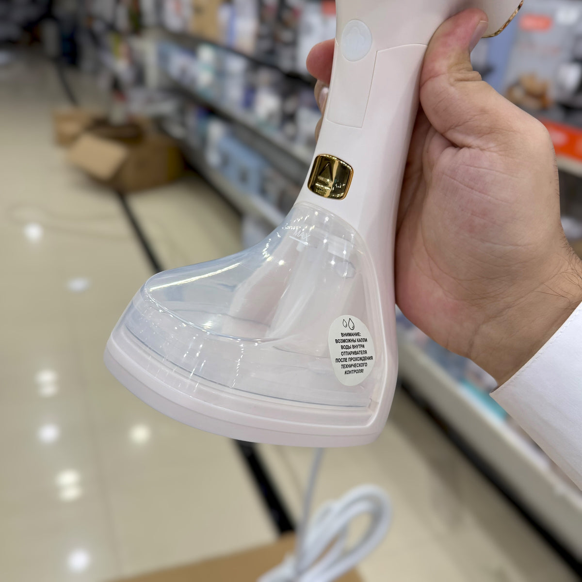 Vixter Handheld Garment Steamer with LED Display - 1900W Portable Clothes Steamer, 2-Year Warranty