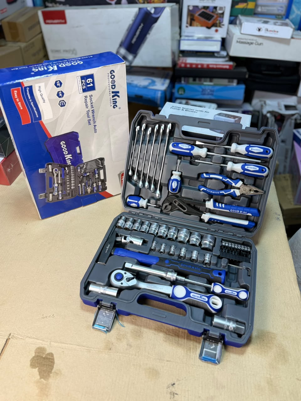 GOOD KING 61 PCS Socket Wrench Auto Repair Tool Set