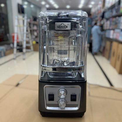 UAKEEN 2.0L Commercial Soundproof Blender | 2000W Heavy Duty Ice Crusher & Smoothie Maker (Model ZL-2404)