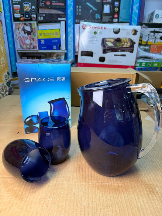 GRACE Elegant Water Pitcher Set with Glasses