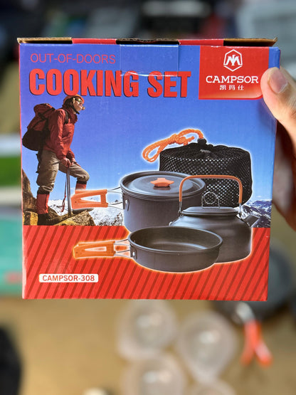 Cooking set for out door