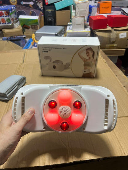 Abdominal Massager Belt ML-116A/B - Heat Therapy Rechargeable Waist & Belly Massager