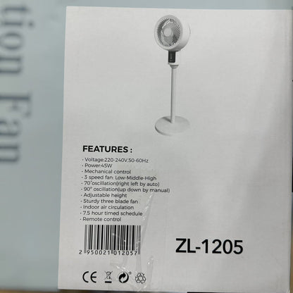 Uakeen Remote Control Electric Circulation Fan ZL-1205