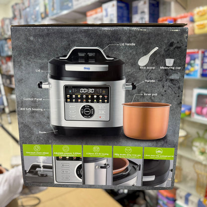 DSP X2000 Pro Electric Pressure Cooker - 8.0L, 1300W, 20 Preset Modes, Full Touch Control