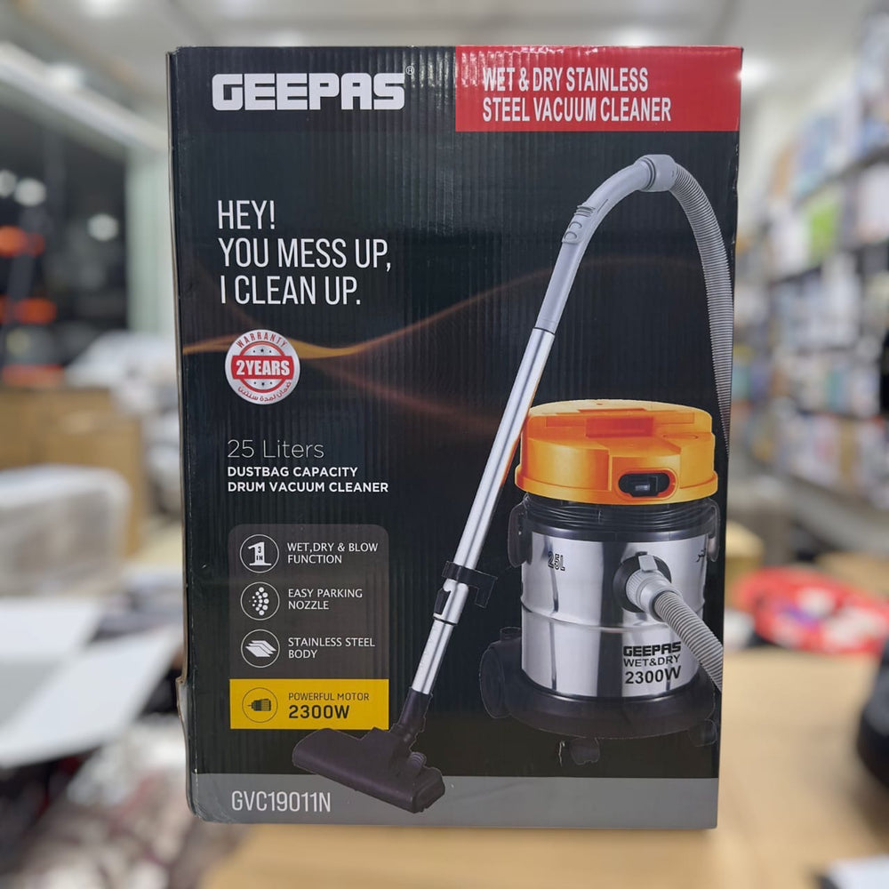 Geepas 25L Wet & Dry Vacuum Cleaner & Blower 19011
