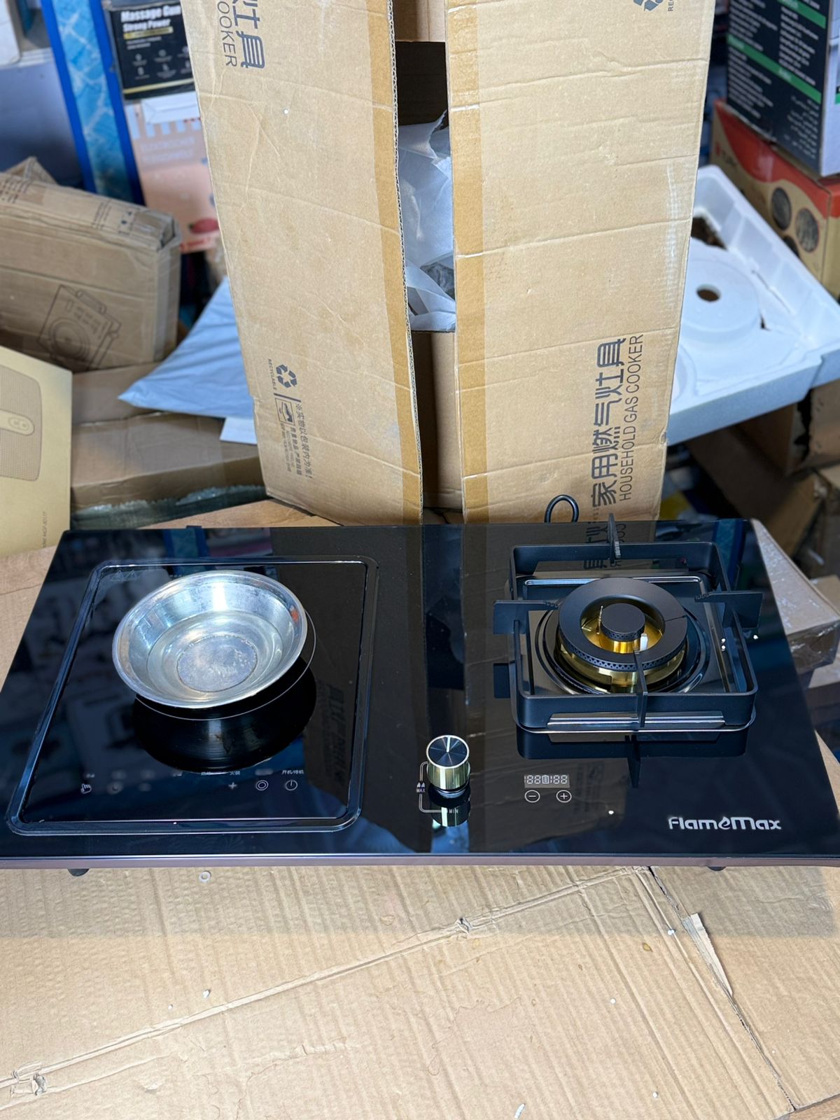 HOUSEHOLD GAS COOKER & ELECTRIC STOVE