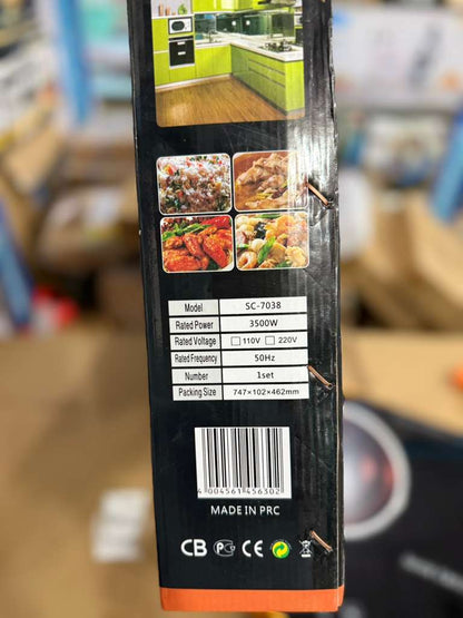 Silver curst Infrared Electric stove total 7000w .single 3500w