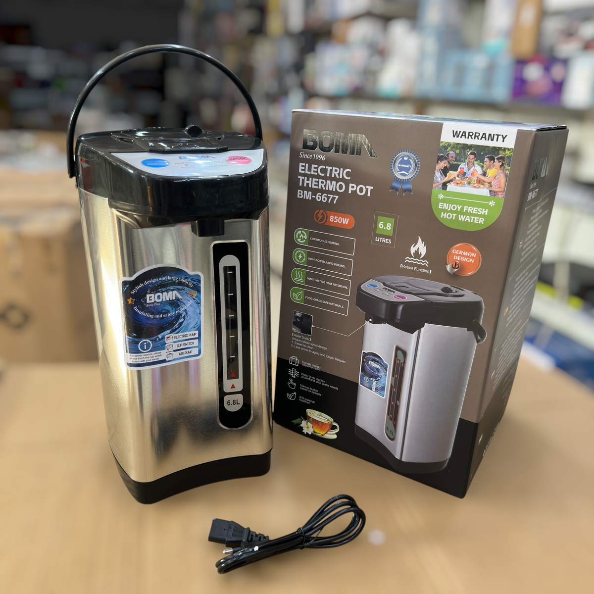BOMA Electric Thermo Pot BM-6677 6.8L 850W