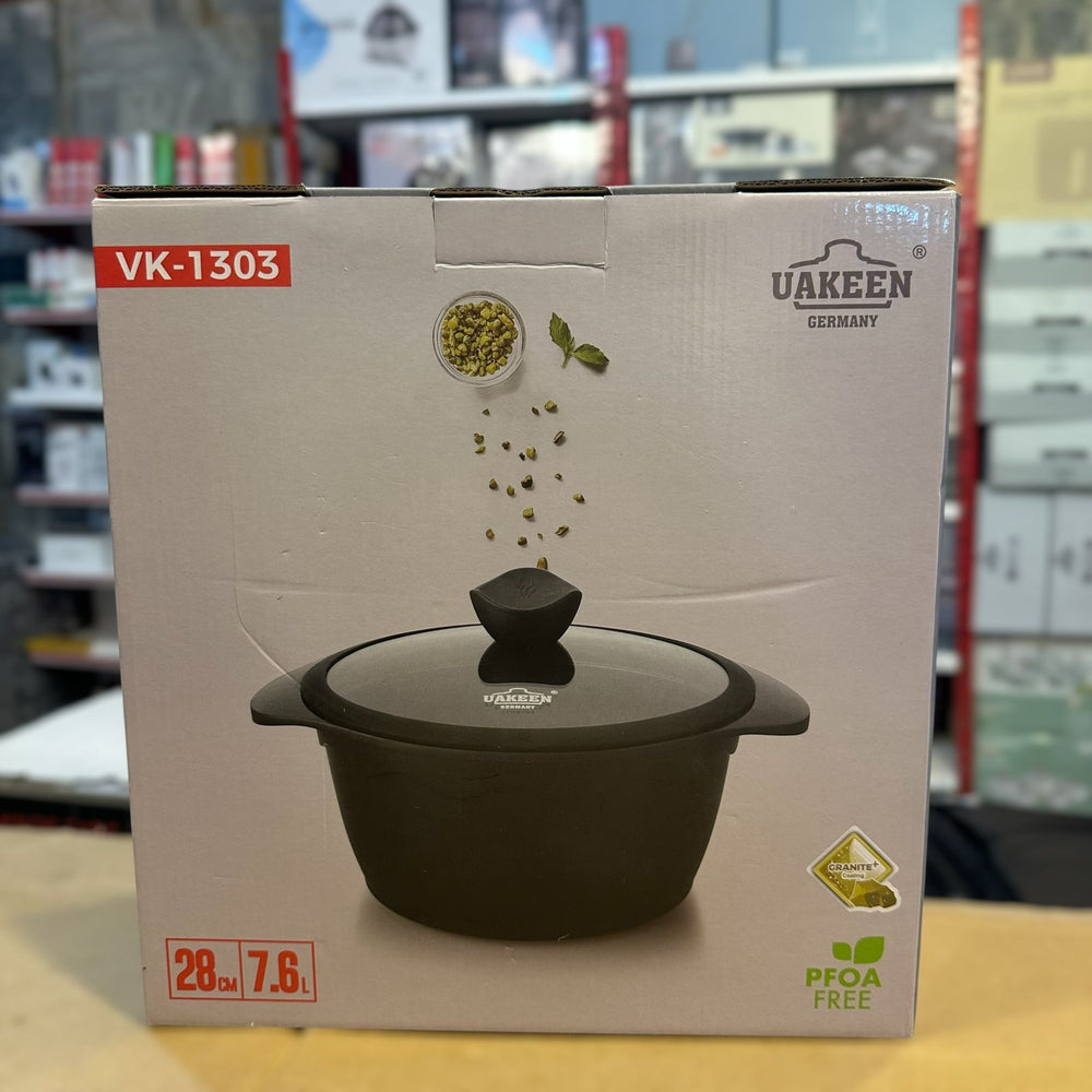 Uakeen Germany Die-Cast Aluminum Casserole 28cm VK-1303
