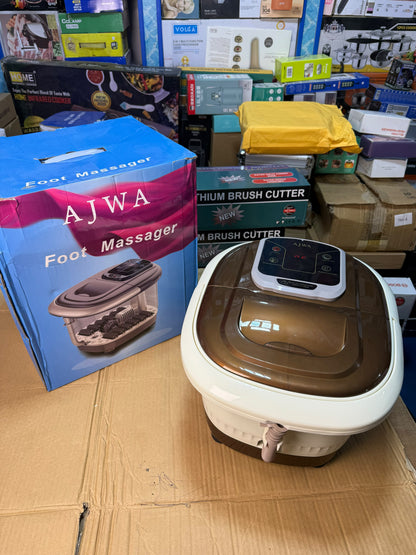 AJWA Foot Massager - Heated Foot Spa Bath with Bubble & Roller Massage