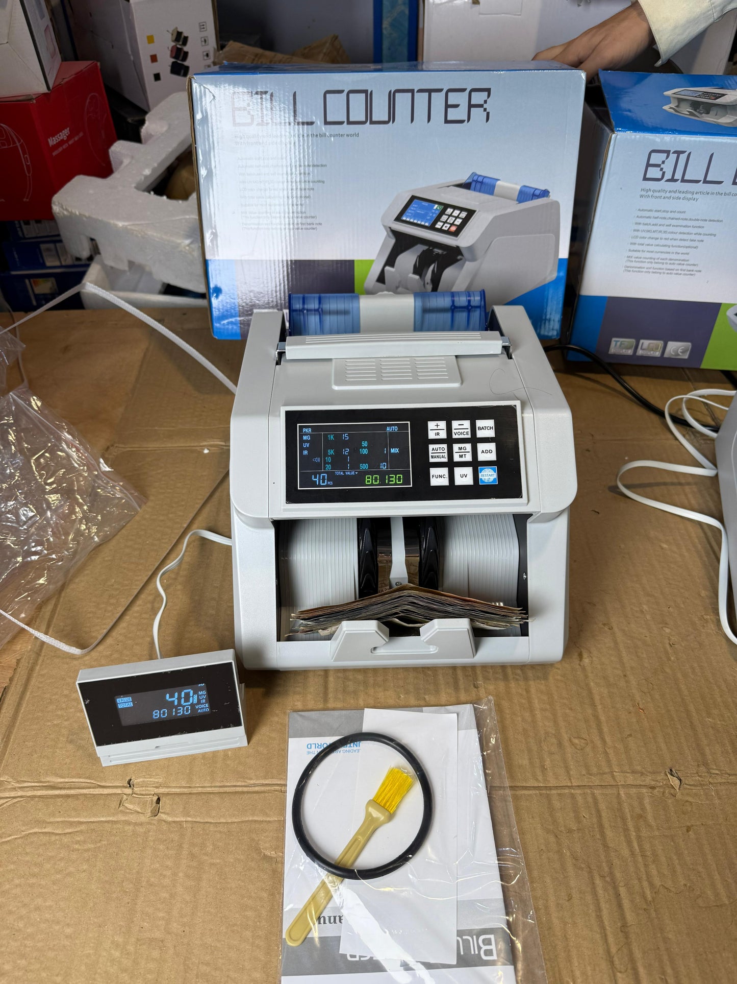 Mix value Bill counter mechine &  Rechargeable