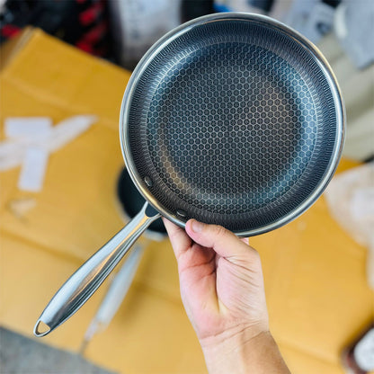 honeycomb lesser coating fry pan