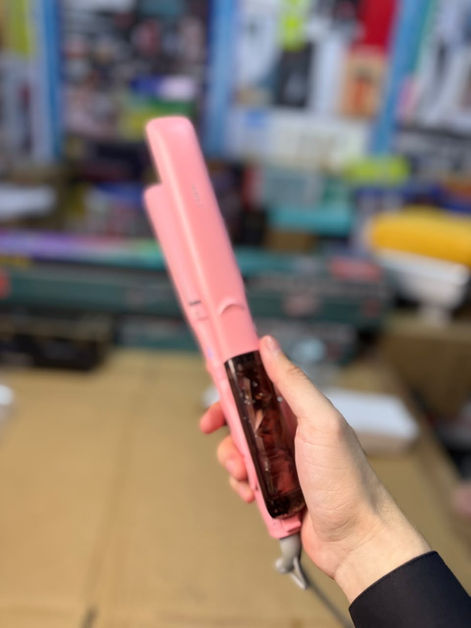 Yueli Steam Hair Straightener - Wide Plate Flat Iron with Adjustable Temperature