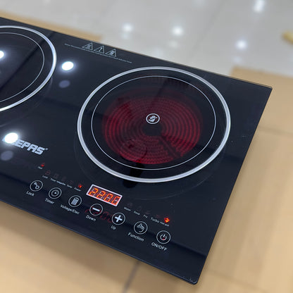 Geepas 2 in 1 Induction & Infrared Double Burner Hot Plate 6130