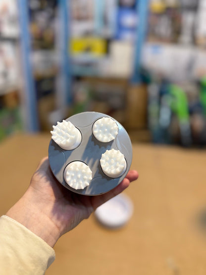 Electric Scalp Massager – Rechargeable Stress Relief & Hair Growth Massager with 4 Kneading Nodes