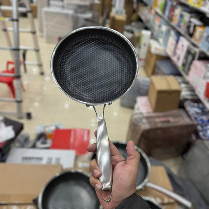 Honeycomb Non-Stick Stainless Steel Frying Pan - 22cm, 24cm, 26cm, 28cm, 30cm