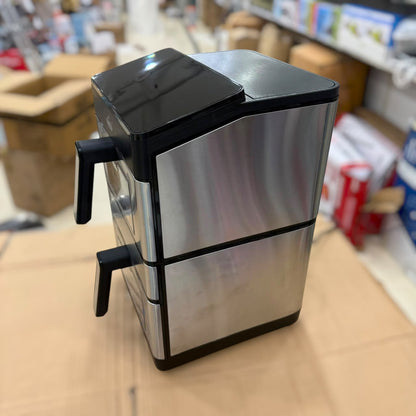 UAKEEN 14L Smart Dual-Basket Air Fryer | 4800W Heavy-Duty Multi-Cooker with Touch Screen (Model ZL-1720)