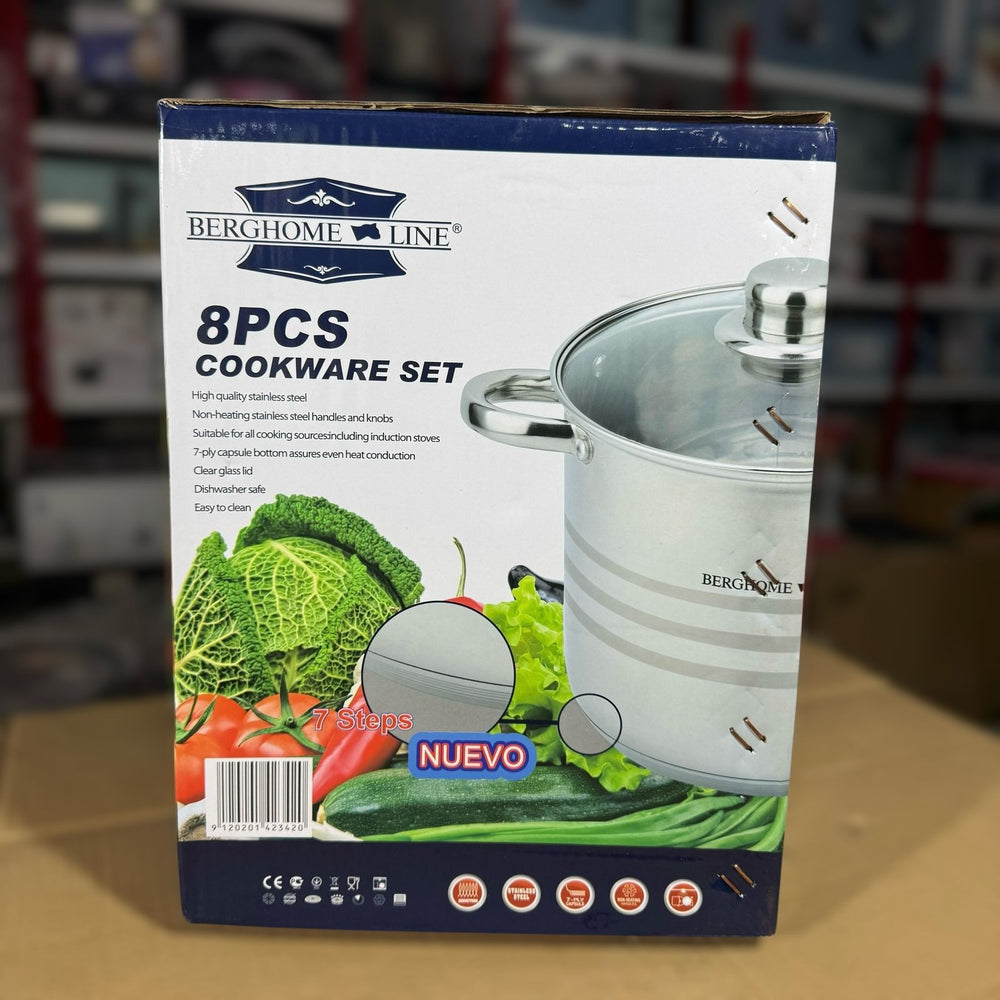 Berghome 8pcs Stainless Steel Cookware Set BL-1478