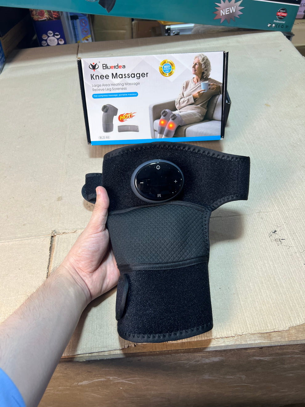 Blueidea Knee Massager BLD-66 - Heating Massage for Knee &amp; Leg Soreness Relief
