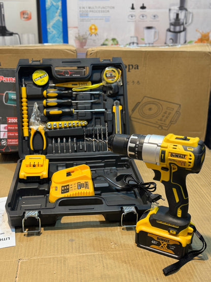 DEWALT Drill Set 48V | Cordless Power Drill with Full Accessories