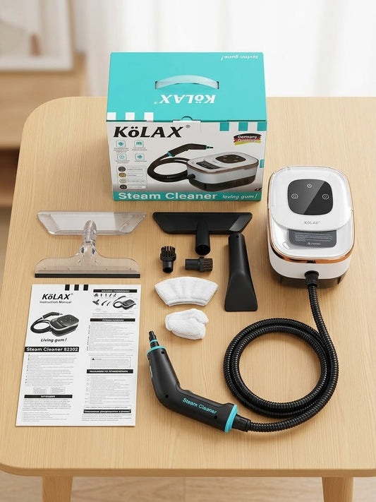 KOLAX 1500W Steam Cleaner 82302 - Multi-Surface Steam Cleaning for Floor, Tiles, Car & Kitchen