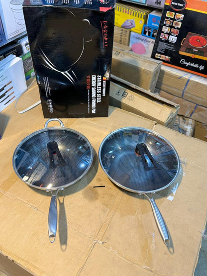 Laser coteade deep frypan