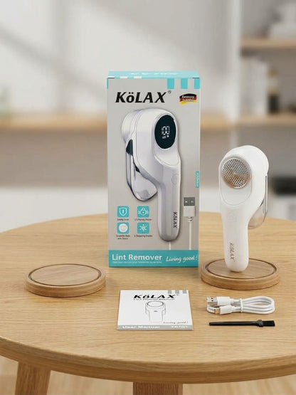 KOLAX Premium Lint Remover - Rechargeable Fabric Shaver with LED Display