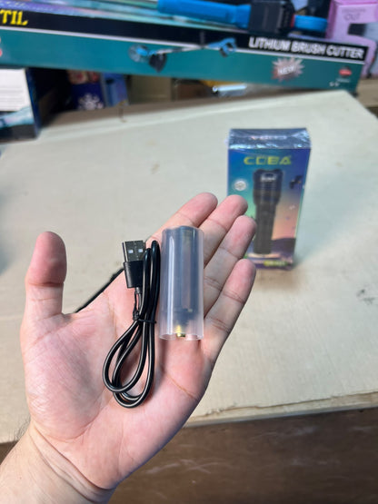 COBA Powerful LED Flashlight CB-G23 - 9800mAh, USB-C Rechargeable, 3000m Range