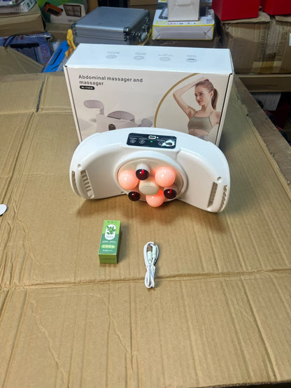 Abdominal Massager Belt ML-116A/B - Heat Therapy Rechargeable Waist & Belly Massager