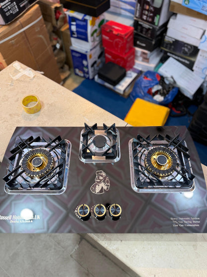 Russell Hobbs 3 burner Stainless steel Gas Stove