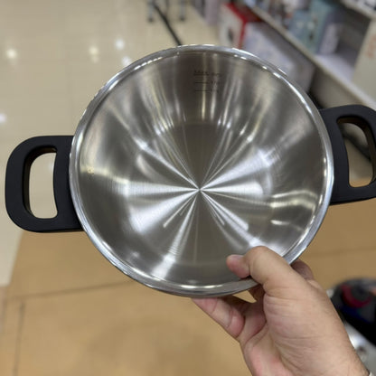 Unique Germany Pressure Cooker Set (4+6) - Stainless Steel with Casserole &amp; Steamer