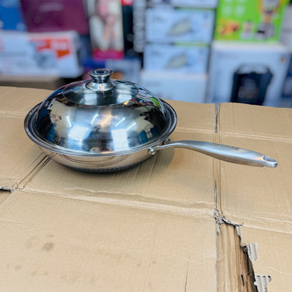 lot imported lesser coating deep fry pan 32CM food stamer