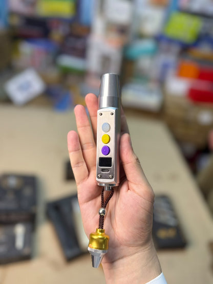 Jewelry & Jade Appraisal Flashlight - 3-Light Rechargeable Pen Torch with Stepless Dimming