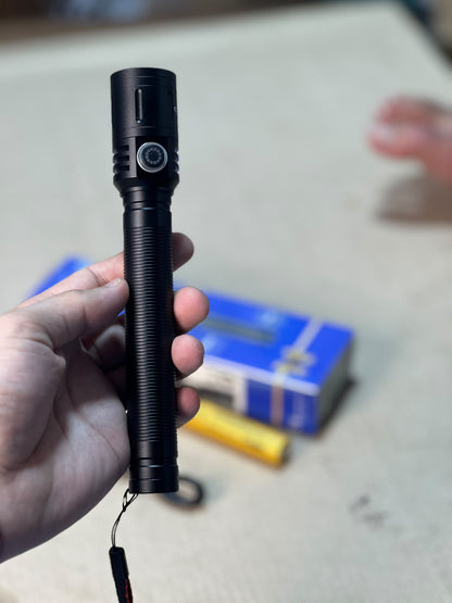 COBA Powerful LED Flashlight CB-2502-1 - 10000mAh, Type-C Rechargeable, 3000m Range