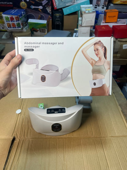 Abdominal Massager Belt ML-116A/B - Heat Therapy Rechargeable Waist & Belly Massager