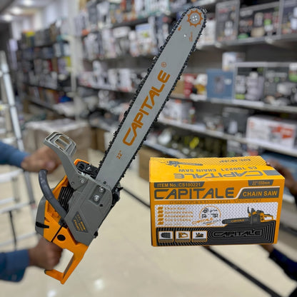 CAPITALE Professional Chain Saw CS100221 - 22 Inch (550mm) Guide Bar for Wood & Tree Cutting
