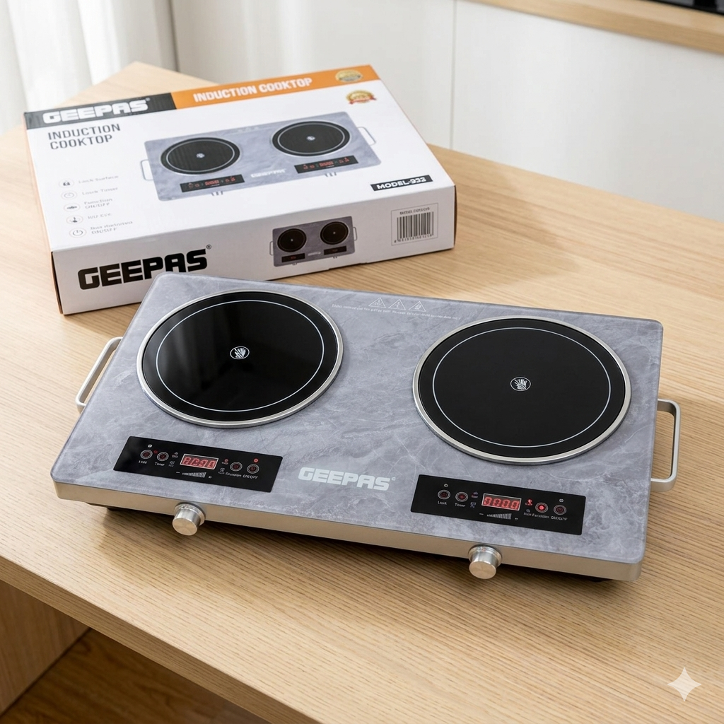 Geepas Double Burner Electric Infrared Cooker 6134