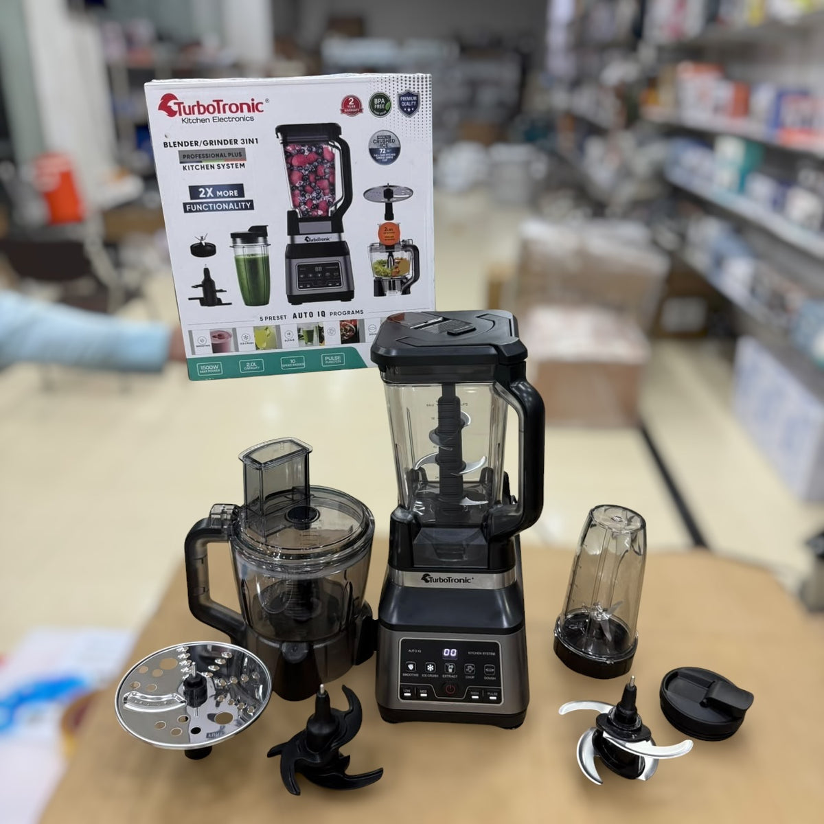 TurboTronic Kitchen System - Food Factory (TT-PB800) &amp; Blender (TT-PB600)